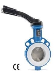 Przepustnica motylkowa DN500 VALVESEAL Wafer PTFE PN10/16 – do mediów chemicznych 