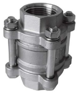 Zawór zwrotny DN 1", Sferaco typ 380, PTFE