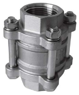 Zawór zwrotny DN 1"1/2, Sferaco typ 380, PTFE