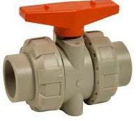 Zawór  kulowy DN 32, d:40mm, Sferaco typ CL1 - PP 