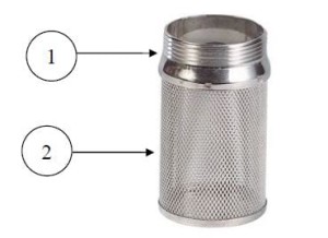 Kosz ssawny DN 1", Sferaco typ 391