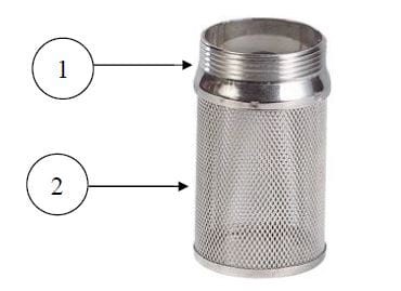 Kosz ssawny DN 1"1/4, Sferaco typ 391